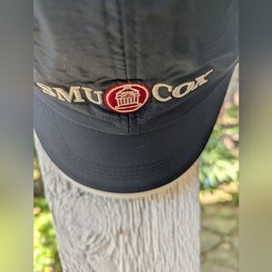 SMU Cox Navy Baseball Cap with Red Accent
